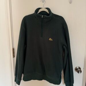 Leon Quart Zip Fleece Pullover in Green